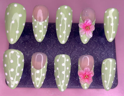 Green polka dot